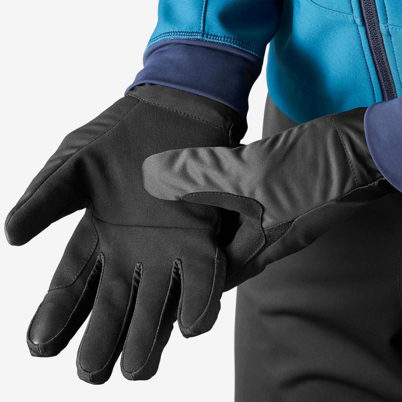 Men's Salomon Equipe Glove U Gloves Black | FPWB-03719